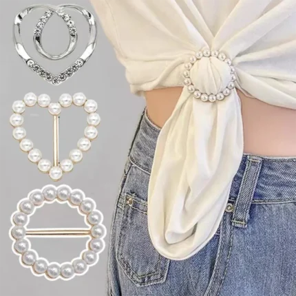 Geometric Corner Knot Brooch - Shirt Hem & Scarf Buckle